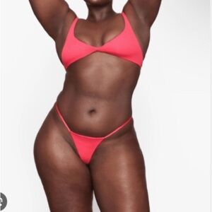 NWT SKIMS Ultra Pink Limited Edition Micro Thong, size 3X